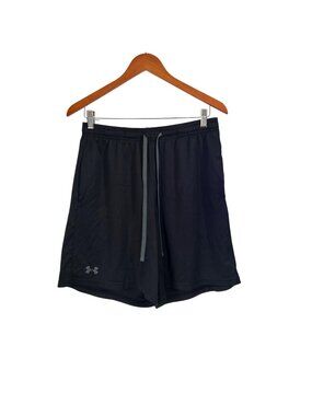 Under Armour Mens HeatGear Loose Fit Black Athletic Shorts LG